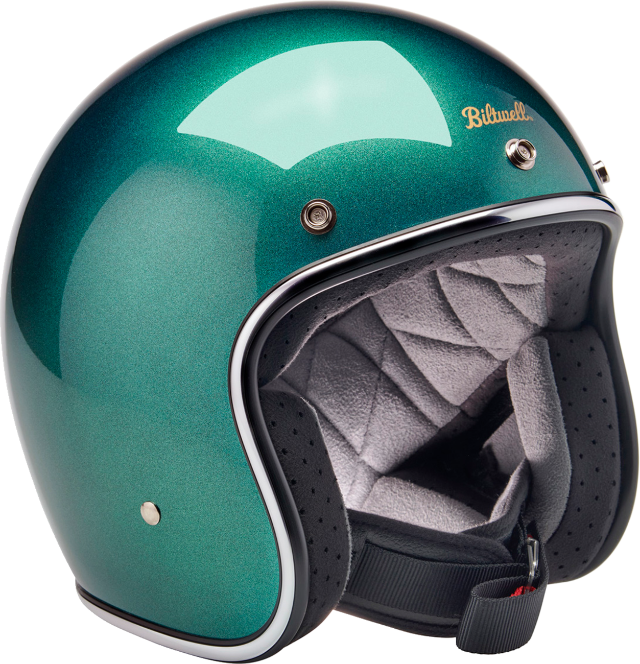 BILTWELL Bonanza Helmet - Metallic Catalina Green - XL 1001-358-205