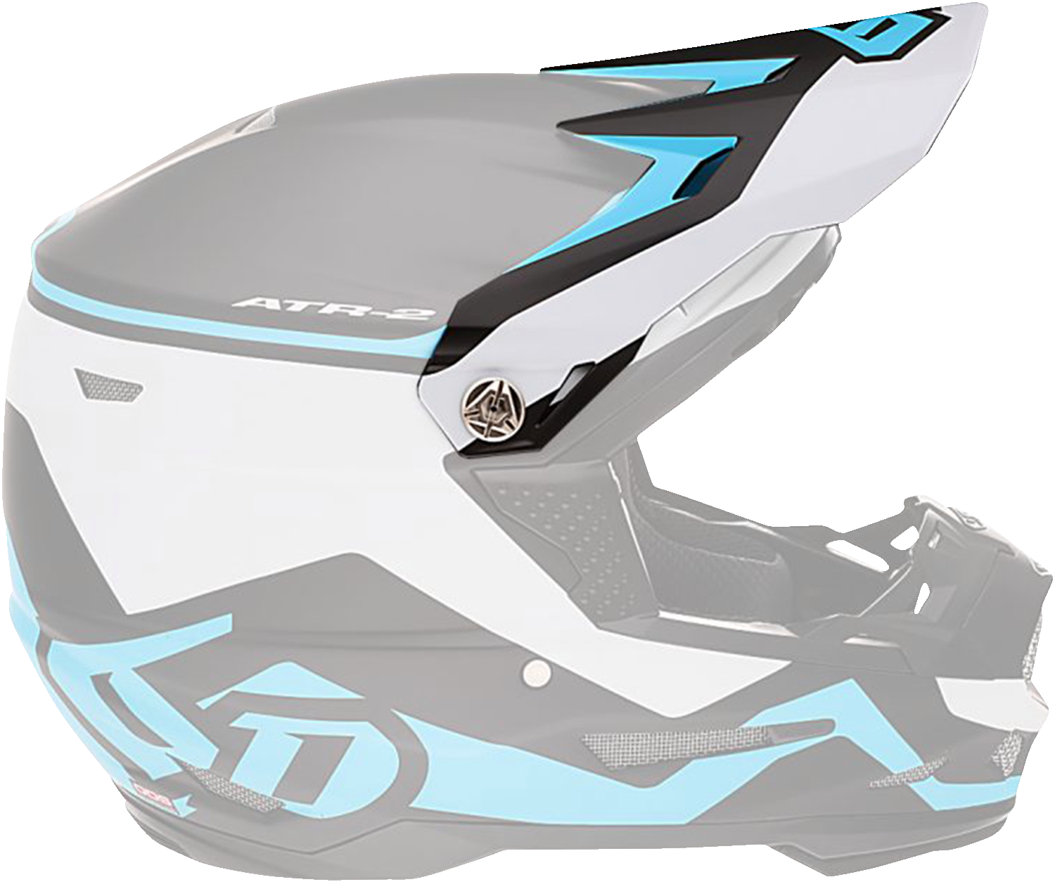 6D ATR-2Y Visor - Drive - Cyan 72-4130