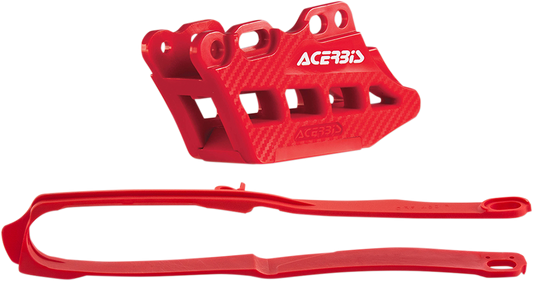 ACERBIS Chain Guide and Slider Kit - Honda CRF250R/CRF450R/RX - Red 2666240004