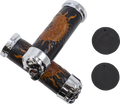 DRAG SPECIALTIES Grips - Skull Grips - Red Eyes - Chrome 17-0505CDTS