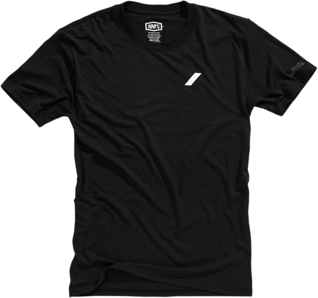 100% Tech Helm T-Shirt - Black - Small 35017-001-10