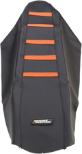 MOOSE RACING Ribbed Seat Cover - Black Cover/Orange Ribs - KTM KTM12507-336RT