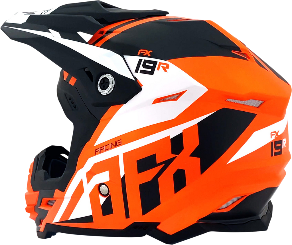 AFX FX-19R Helmet - Racing - Matte Orange - Medium 0110-7084