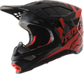 ALPINESTARS Supertech M8 Helmet - Echo - MIPS® - Black/Red/Gloss - 2XL 8302621-1116-2X