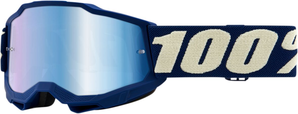 100% Youth Accuri 2 Goggles - Deep Marine - Blue Mirror 50321-250-11