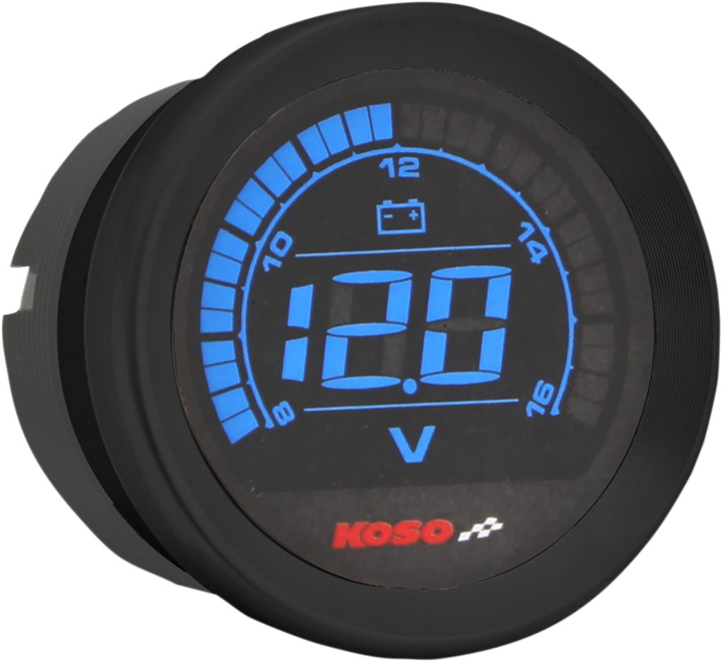 KOSO NORTH AMERICA 2" Voltmeter Gauge - Black BA050310