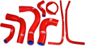 SAMCO SPORT Radiator Hose Kit - Red - Yamaha YAM-84RED