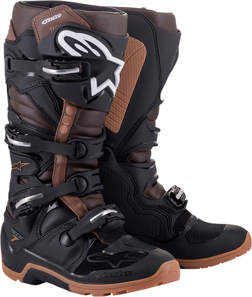 ALPINESTARS Tech 7 Enduro Boots - Black/Brown - US 9 2012114-1089-9