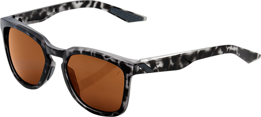 100% Hudson Sunglasses - Black Havana - Bronze 61028-259-73