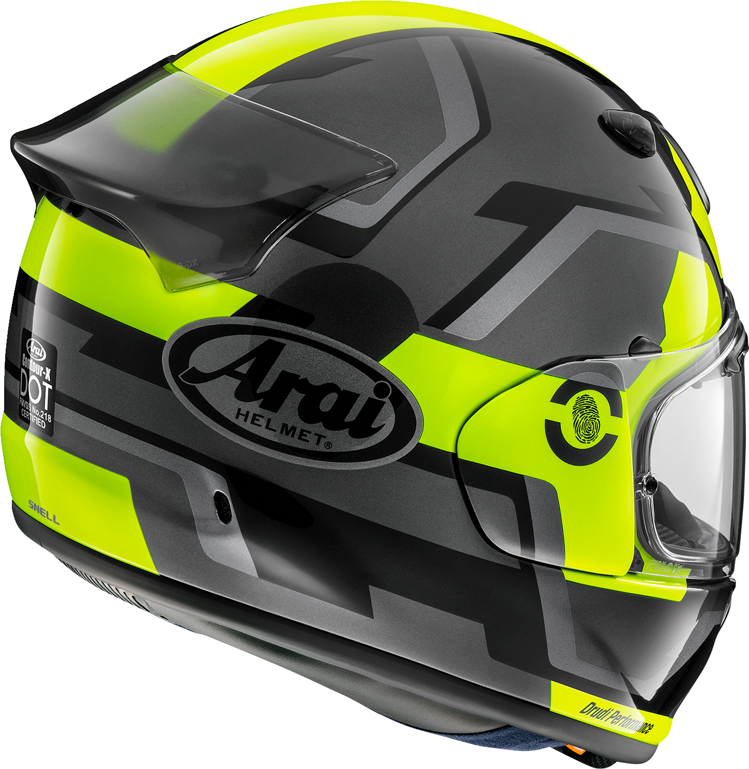ARAI Contour-X Helmet - Face - Fluorescent Yellow - Medium 0101-16063