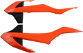 UFO Radiator Shrouds - Orange/Black KT04085-999