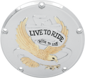 DRAG SPECIALTIES Live to Ride Derby Cover - 5-Hole - Gold 33-0065GA