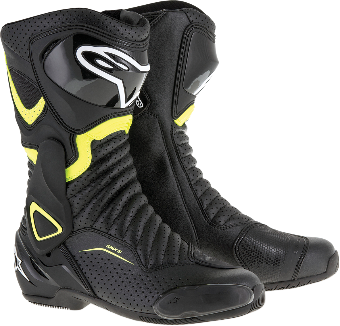 ALPINESTARS SMX-6 v2 Vented Boots - Black/Yellow - US 7.5 / EU 41 2223017-1550-41