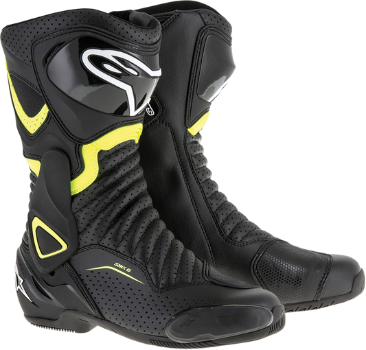 ALPINESTARS SMX-6 v2 Vented Boots - Black/Yellow - US 14 / EU 50 2223017-1550-50