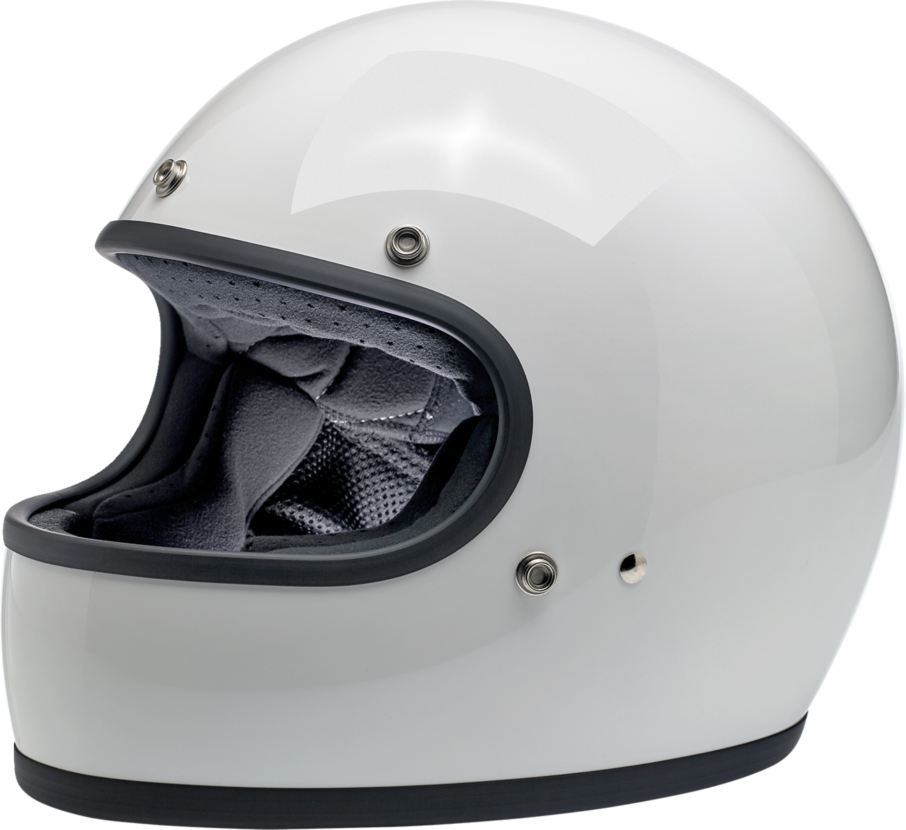 BILTWELL Gringo Helmet - Gloss White - Large 1002-517-104