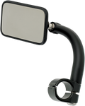 BILTWELL Rectangular Clamp-On Mirror - 7/8" - Black 6502-278-101