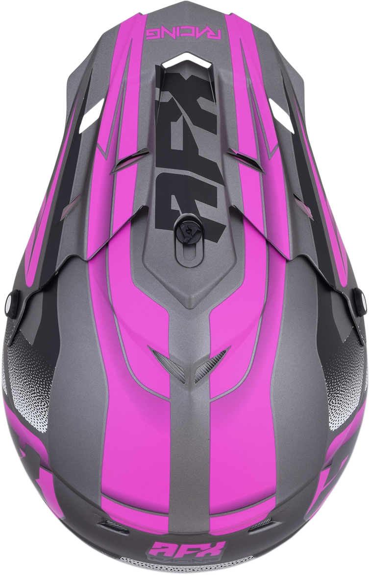AFX FX-17 Helmet - Force - Frost Gray/Fuchsia - XL 0110-5212