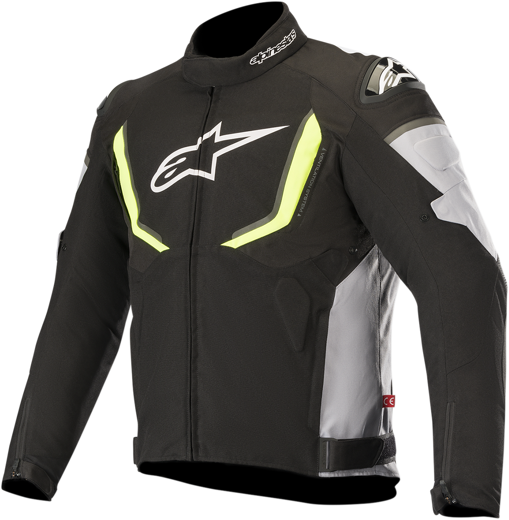 ALPINESTARS T-GP R v2 Jacket - Black/Gray/Yellow- XL 3205619-175-XL