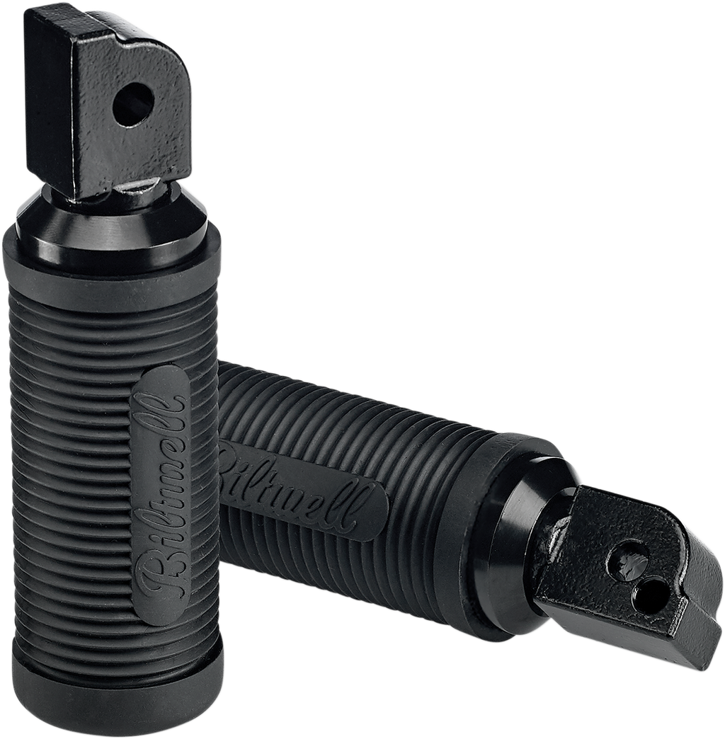 BILTWELL Norman Passenger Foot Pegs - Black - Softail 7004-204-04