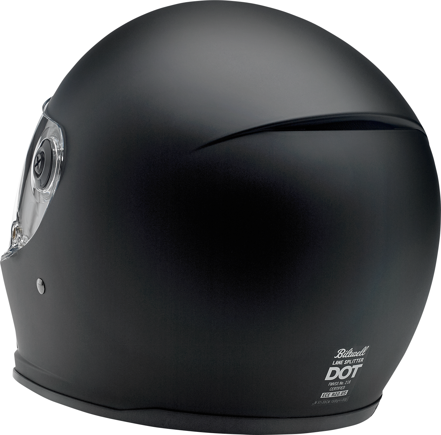 BILTWELL Lane Splitter Helmet - Flat Black - XL 1004-201-105