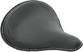 DRAG SPECIALTIES Seat - Spring Solo - Large - Black Solar-Reflective Leather/White Perimeter Stitch 0806-0048