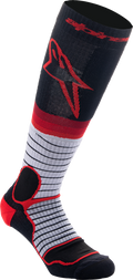 ALPINESTARS MX Pro Socks - Black/Red/Gray - Large 4701524-1215-L