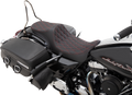 DRAG SPECIALTIES Predator III 2-Up Seat - Double Diamond - Red Thread 0801-1306