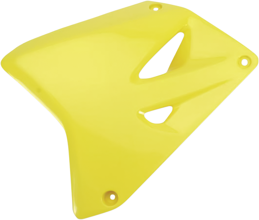 UFO Radiator Shrouds - Fluorescent Yellow ONLY FOR 02-18 RM85 SU03969-102