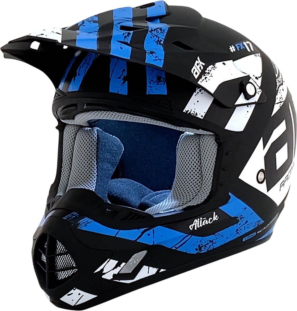 AFX FX-17 Helmet - Attack - Matte Blue/Black - XL 0110-7164