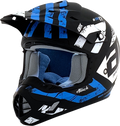 AFX FX-17 Helmet - Attack - Matte Black/Blue - 4XL 0110-7644