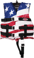 AIRHEAD SPORTS GROUP Child Stars & Stripes PFD Vest - Red/White/Blue 30098-02-A-US