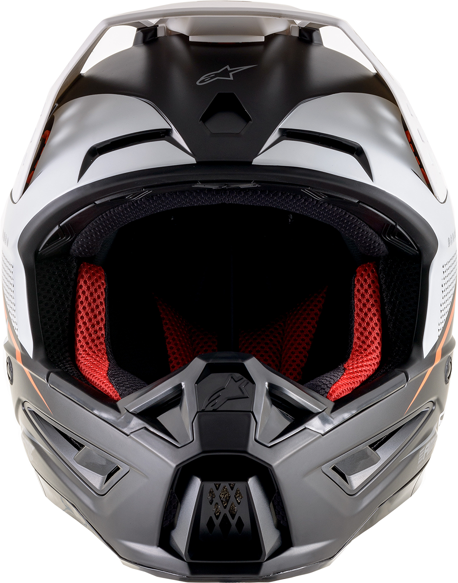 ALPINESTARS SM5 Helmet - Rayon - Black/White/Orange - 2XL 8304121-1242-2X