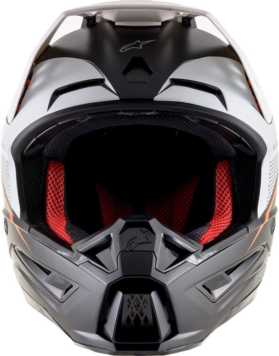 ALPINESTARS SM5 Helmet - Rayon - Black/White/Orange - Large 8304121-1242-LG