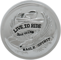 DRAG SPECIALTIES Gas Cap - Non-Vented Live To Ride - Chrome 72643