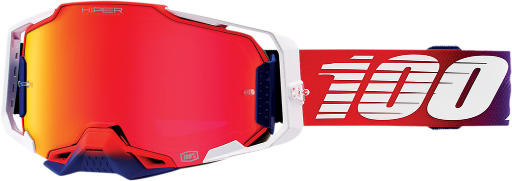 100% Armega Goggles - Factory - HiPER Red Mirror 50721-451-01