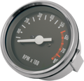 DRAG SPECIALTIES OE Style Tachometer - Stainless Steel Bezel - 2.75" Diameter 21-0901-BX-LB1