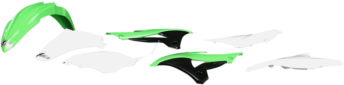 UFO Replacement Body Kit - OEM Green/White/Black COLOR IS OE FOR 14-15 KAKIT222-999