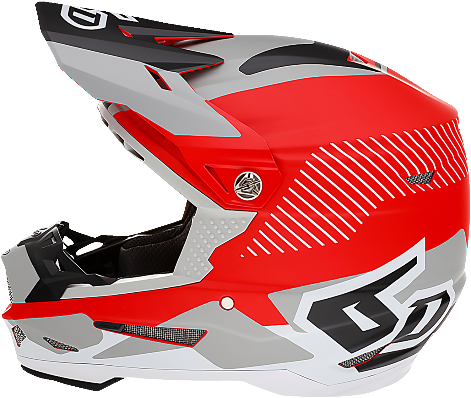 6D ATR-2 Helmet - Fusion - Red - Medium 12-2936