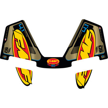 FMF Exhaust Replacement Decal - RCT Wrap - 50th Gold - Factory 4.1 014852 4320-2564