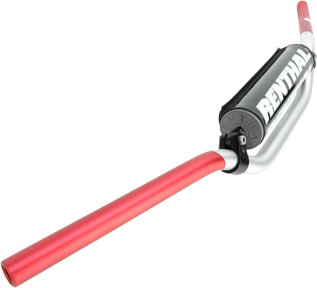 RENTHAL Handlebar - 7/8" - 966 - Reed/Windham - Silver/Red 96605SR01185