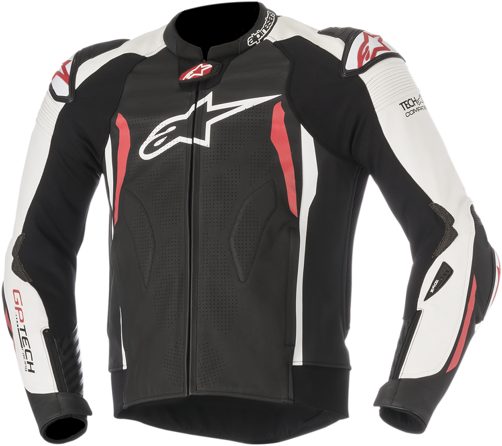 ALPINESTARS GP Tech v2 Jacket - Black/White/Red - US 42 / EU 52 3108517-123-52