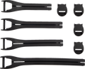 MOOSE RACING Qualifier Boot Strap Kit - Black - Size 10-15 3430-1016