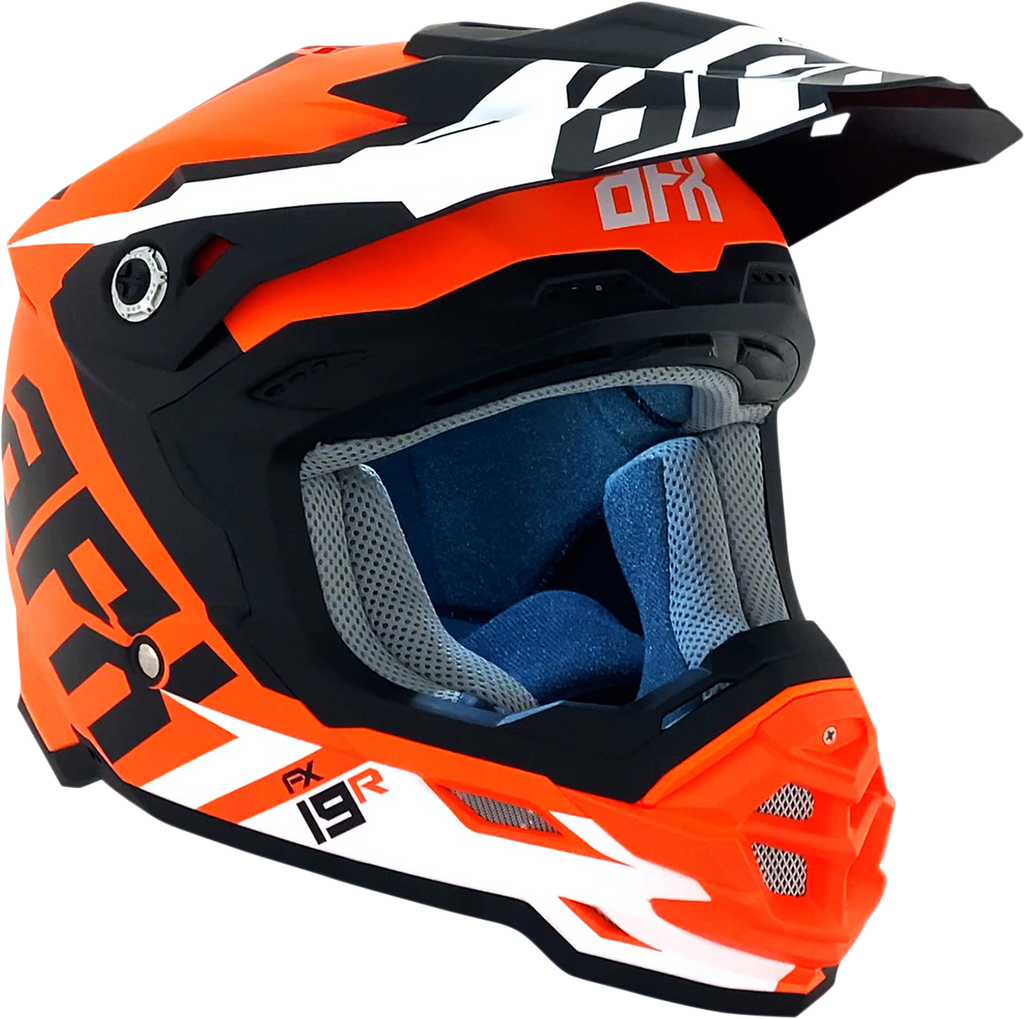 AFX FX-19R Helmet - Racing - Matte Orange - Large 0110-7085