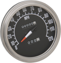 DRAG SPECIALTIES 5" MPH FL-Style 2:1 Speedometer with Tach - '68-'84 Black Face 72761M