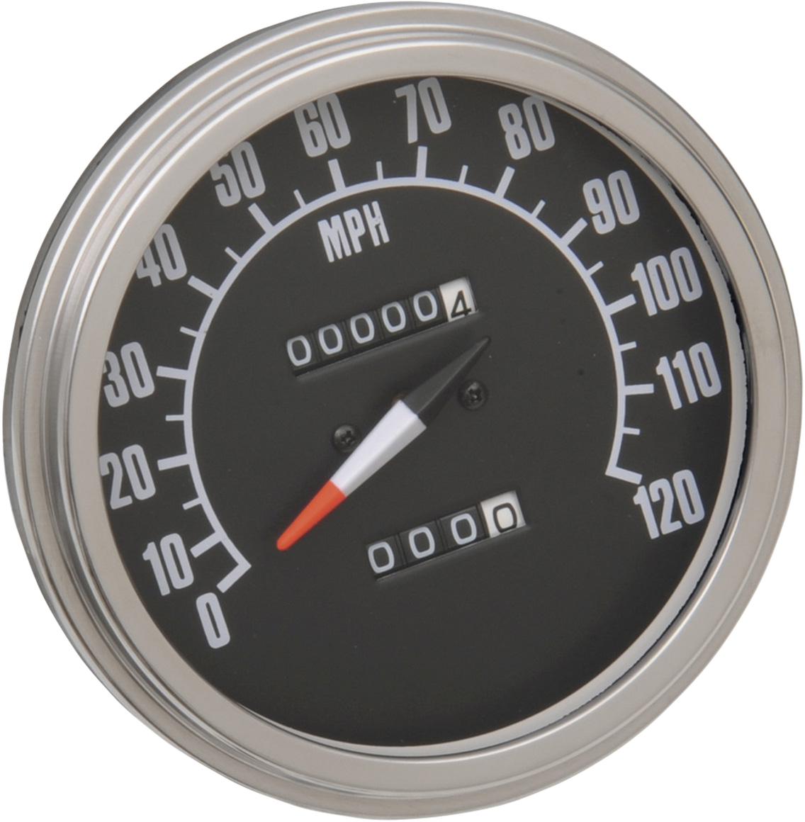 DRAG SPECIALTIES 5" MPH FL-Style 2:1 Speedometer with Tach - '68-'84 Black Face 72761M