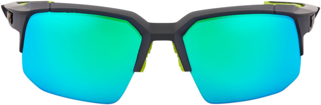 100% Speedcoupe Sunglasses - Gray - Green Mirror 61031-188-45
