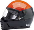 BILTWELL Lane Splitter Helmet - Gloss Podium Orange/Gray/Black - Small 1004-550-102