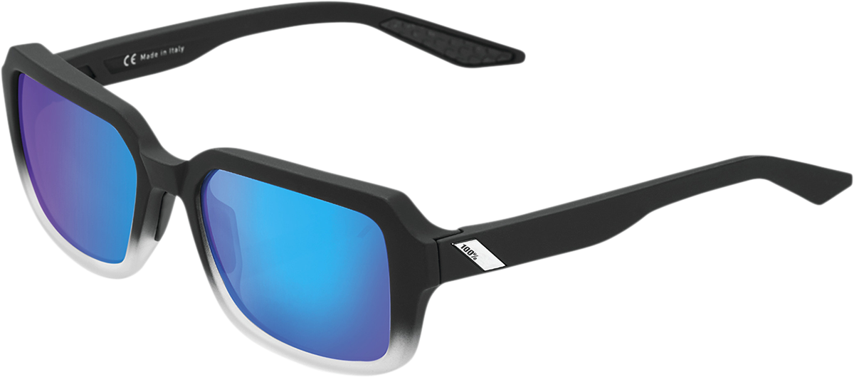 100% Rideley Sunglasses - Black - Blue 61044-250-01