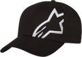 ALPINESTARS Corp Snap 2 Hat - Black/White - One Size 1211810091020OS