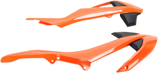 UFO Radiator Shrouds - Orange/Black KT04073-999